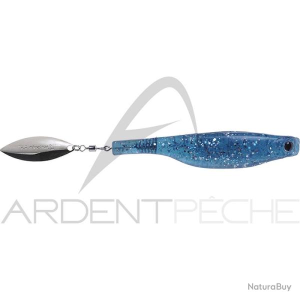 Leurre souple HYPERLASTICS Dartspin 7 See Through blue - silver