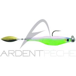 Leurre souple HYPERLASTICS Dartspin pro jig head 3 1/2 Electric chicken - Gold