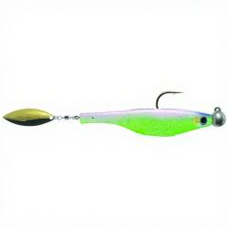 Leurre souple HYPERLASTICS Dartspin pro jig head 3 1/2 Electric chicken - Gold