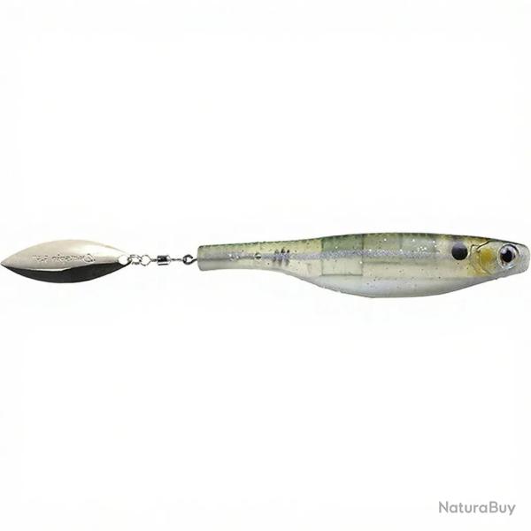 Leurre souple HYPERLASTICS Dartspin pro jig head 4 1/2 Glass Minnow - silver
