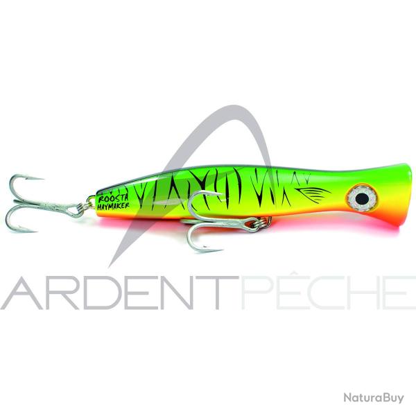 Poisson nageur HALCO Roosta popper 135 H52 FLUO GREEN