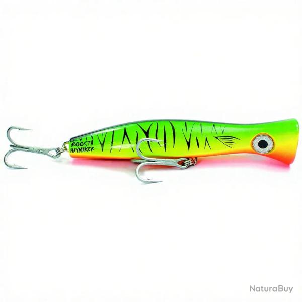 Poisson nageur HALCO Roosta popper 135 H52 FLUO GREEN