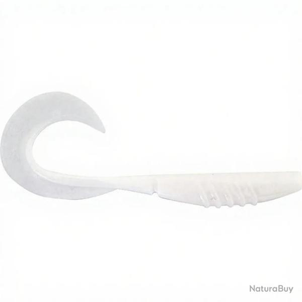 Leurre souple MEGABASS X Layer curly 7 Solid White