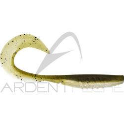 Leurre souple MEGABASS X Layer curly 7 Green Pumkin shad