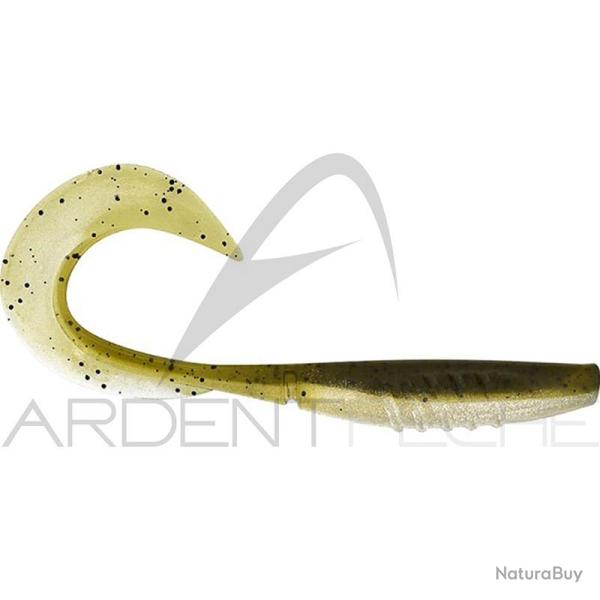 Leurre souple MEGABASS X Layer curly 7 Green Pumkin shad