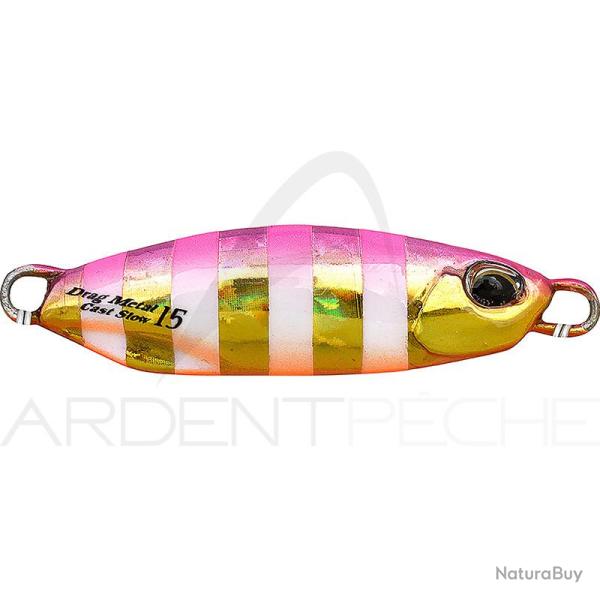 Jig DUO Drag metal cast slow 15g PJA0045 Pink gold zebra glow