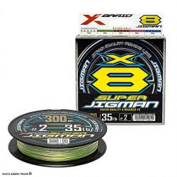 Tresse XBRAID Super jigman X8 300m PE0.8 / 0.145mm