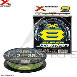 Tresse XBRAID Super jigman X8 300m PE1 / 0.165mm