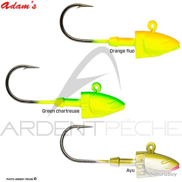 T�te plomb�e ADAMS GTX FW 15g H2/0 Orange fluo