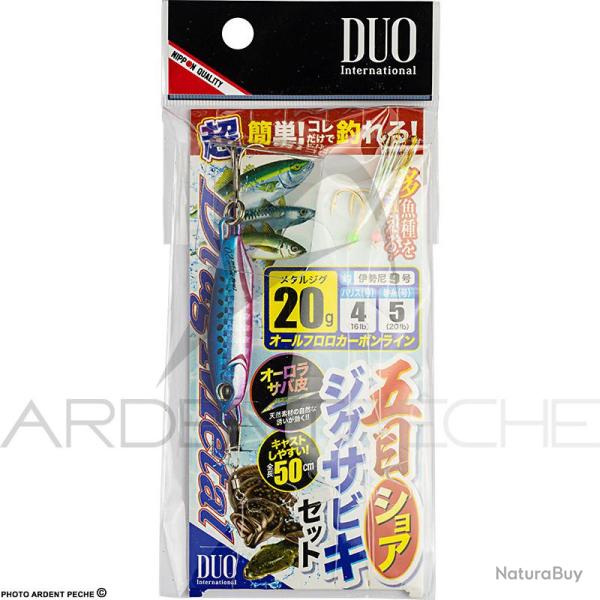 Jig DUO Drag metal shore jig sabiki set 20g Blue pink sardine