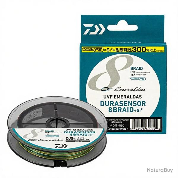 Tresse DAIWA Emeraldas sensor 8 braid +Si2 PE0.5