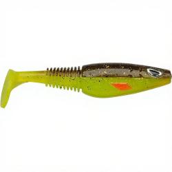 Leurre souple BERKLEY Sick swimmer 9cm x1 Brown chartreuse