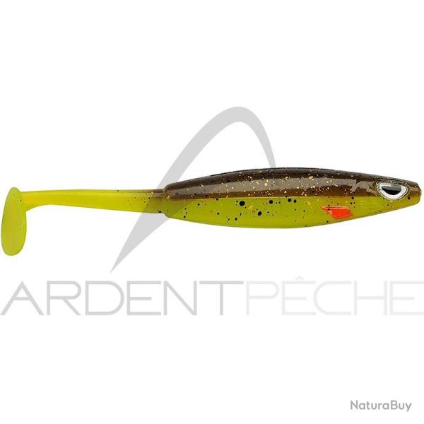 Leurre souple BERKLEY Sick vibe 9cm x1 Brown chartreuse