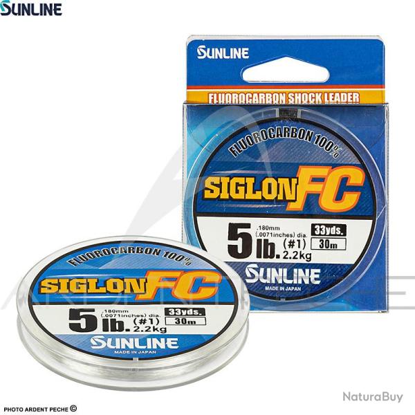 Fils fluorocarbone SUNLINE Siglon FC 30m � 0.18mm