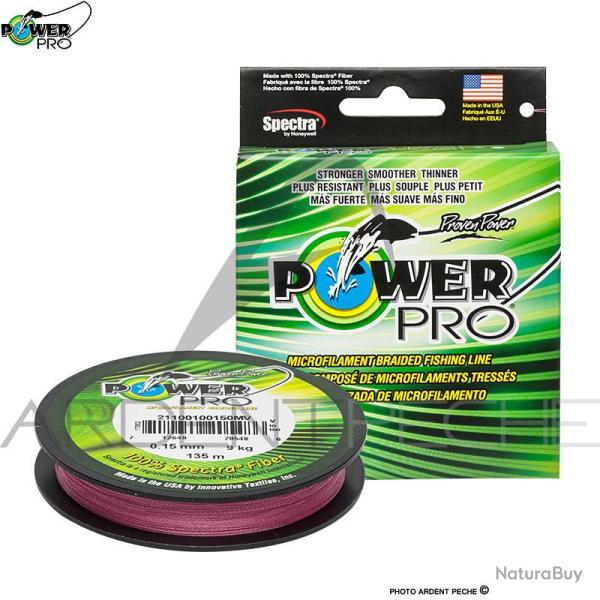 Tresse POWER PRO Rouge 275m � 0.10mm