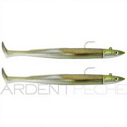 Leurre souple FIIISH Crazy paddle tail double combo 150 Off shore / 20g / Kaki - CPT1447