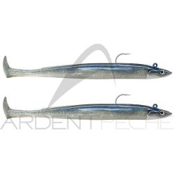 Leurre souple FIIISH Crazy paddle tail double combo 150 Shore / 10g / Electric blue - CPT6010