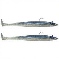 Leurre souple FIIISH Crazy paddle tail double combo 150 Shore / 10g / Electric blue - CPT6010