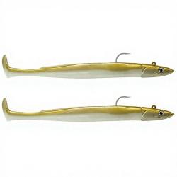 Leurre souple FIIISH Crazy paddle tail double combo 150 Off shore / 20g / Gold - CPT6013