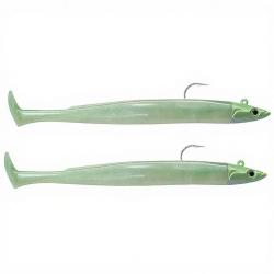 Leurre souple FIIISH Crazy paddle tail double combo 150 Shore / 10g / Pearl green - CPT6009