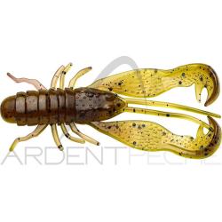 Leurre souple LMAB Filet craw 10cm Green pumpkin chartreuse
