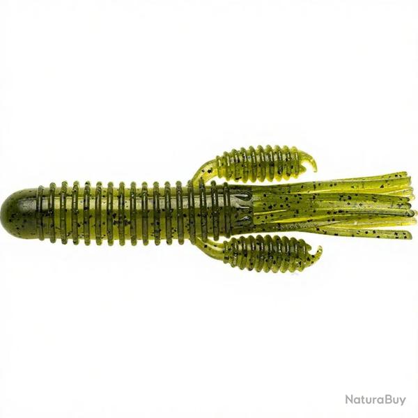 Leurre souple REINS Craw tube 4 B16 Dos vert