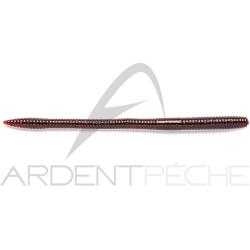 Leurre souple NOIKE Smile worm daddy 103 Dark red