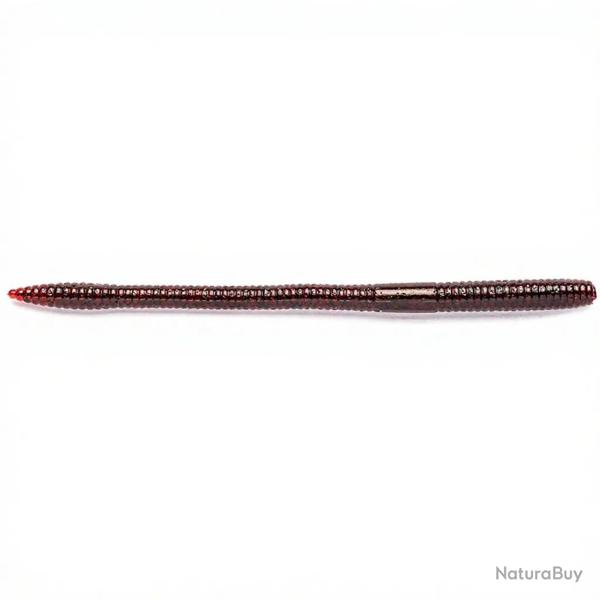 Leurre souple NOIKE Smile worm daddy 103 Dark red