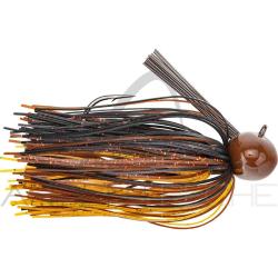 Rubber jig STRIKE KING Tour grade football jig 21g 23 Black brown amber