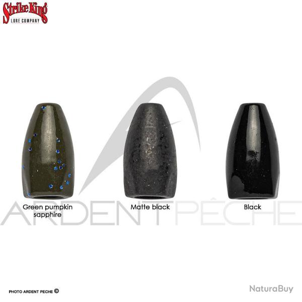 Plombs balle STRIKE KING Tour grade tungsten weights Noir 7.1g