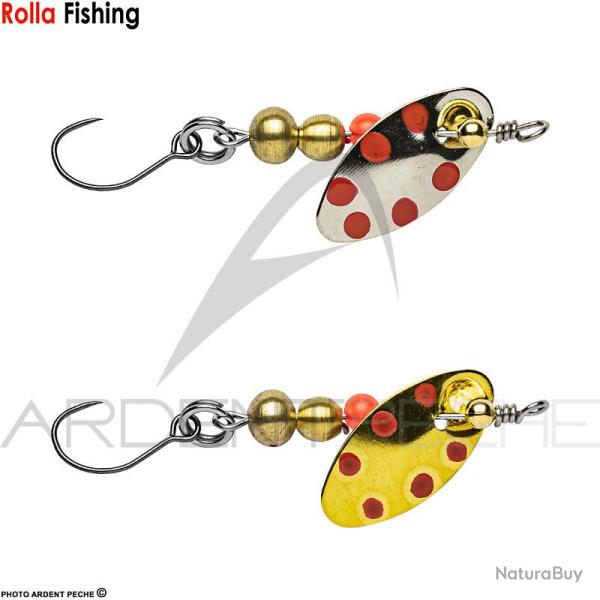 Cuiller BRETTON Axiale n�3 Or points rouge