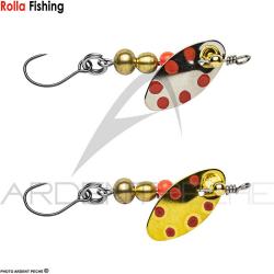 Cuiller BRETTON Axiale n&deg;4 Or points rouge