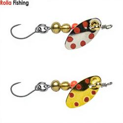 Cuiller BRETTON Axiale n&deg;4 Or points rouge