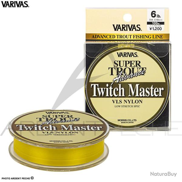 Fils nylon VARIVAS Super trout advance twitch master � 0.16mm