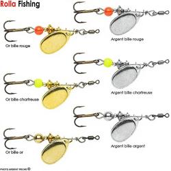 Cuiller ROLLA Truite palette fran&ccedil;aise n&deg;0 Or bille or
