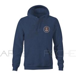 Sweat GRUNDENS Displacement hoodie navy heather