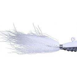 Bucktail jig OCEAN BORN Bouncing bucktail 84g Blanc