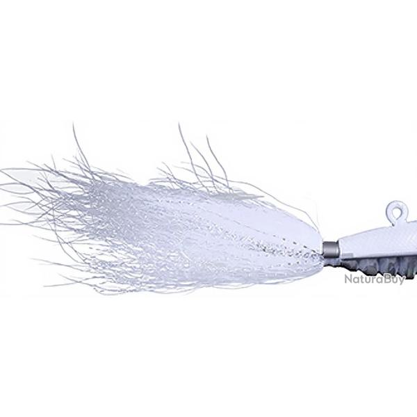 Bucktail jig OCEAN BORN Bouncing bucktail 84g Blanc