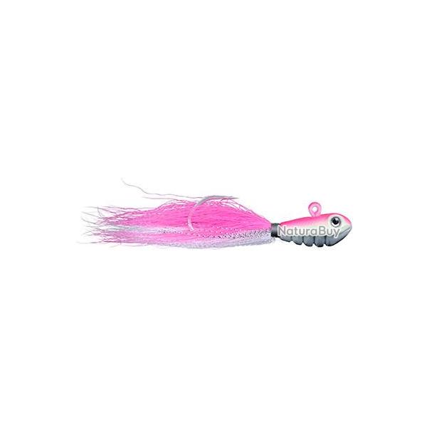 Bucktail jig OCEAN BORN Bouncing bucktail 84g Pink glow