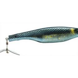 Leurre souple HYPERLASTICS Dartprop pro duo pack 5 1/2 Black shiner silver