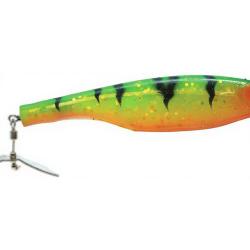 Leurre souple HYPERLASTICS Dartprop pro duo pack 5 1/2 Firetiger chartreuse