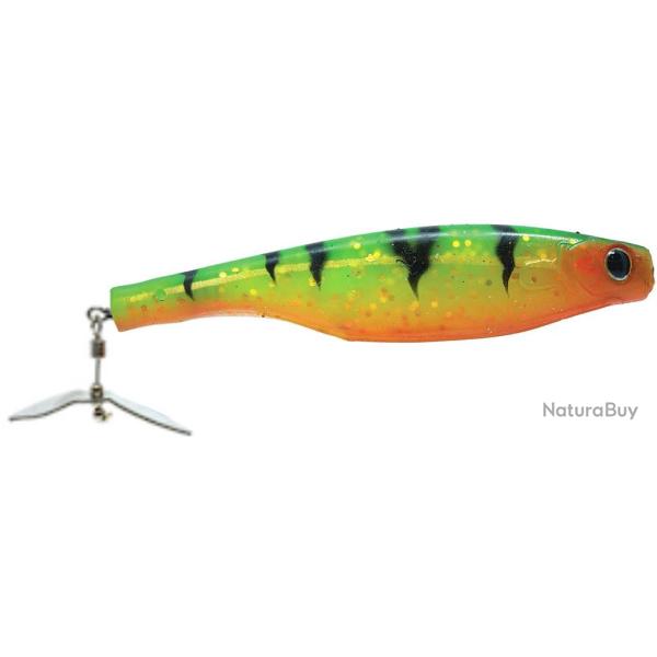 Leurre souple HYPERLASTICS Dartprop pro duo pack 5 1/2 Firetiger chartreuse