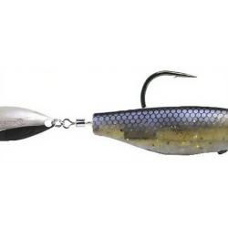 Leurre souple HYPERLASTICS Dartspin pro int weight 2 1/2 Black shiner/silver