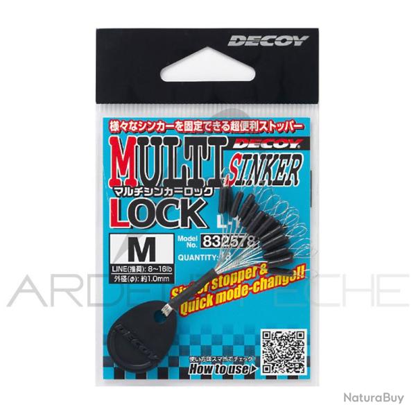DECOY Multi sinker lock L-12 S / 4-12lb
