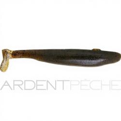 Leurre souple GAN CRAFT Bariki shad 3.8 02 Green pumpkin shad