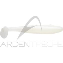 Leurre souple GAN CRAFT Bariki shad 3.8 05 Pearl white