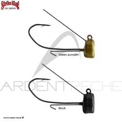 T&ecirc;te plomb&eacute;e STRIKE KING Tour grade ned rig weedless head Noir 1.8g