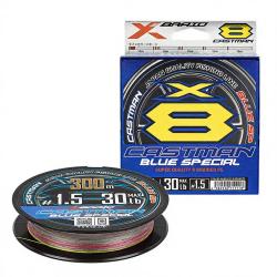 Tresse XBRAID Castman blue X8 300m PE1.5