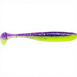 Leurre souple KEITECH Easy shiner 3.5 S15 Violet silver/Chartreuse