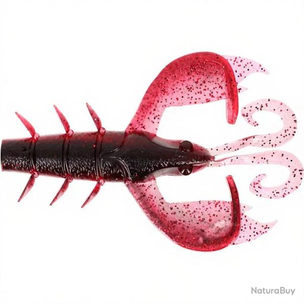 Leurre souple ILLEX Magic craw 115 Black/Red